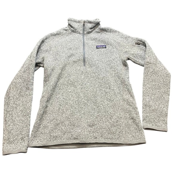 Patagonia Sweaters - Patagonia Better Sweater Women S Gray Heathered Quarter Zip Fleece 25617